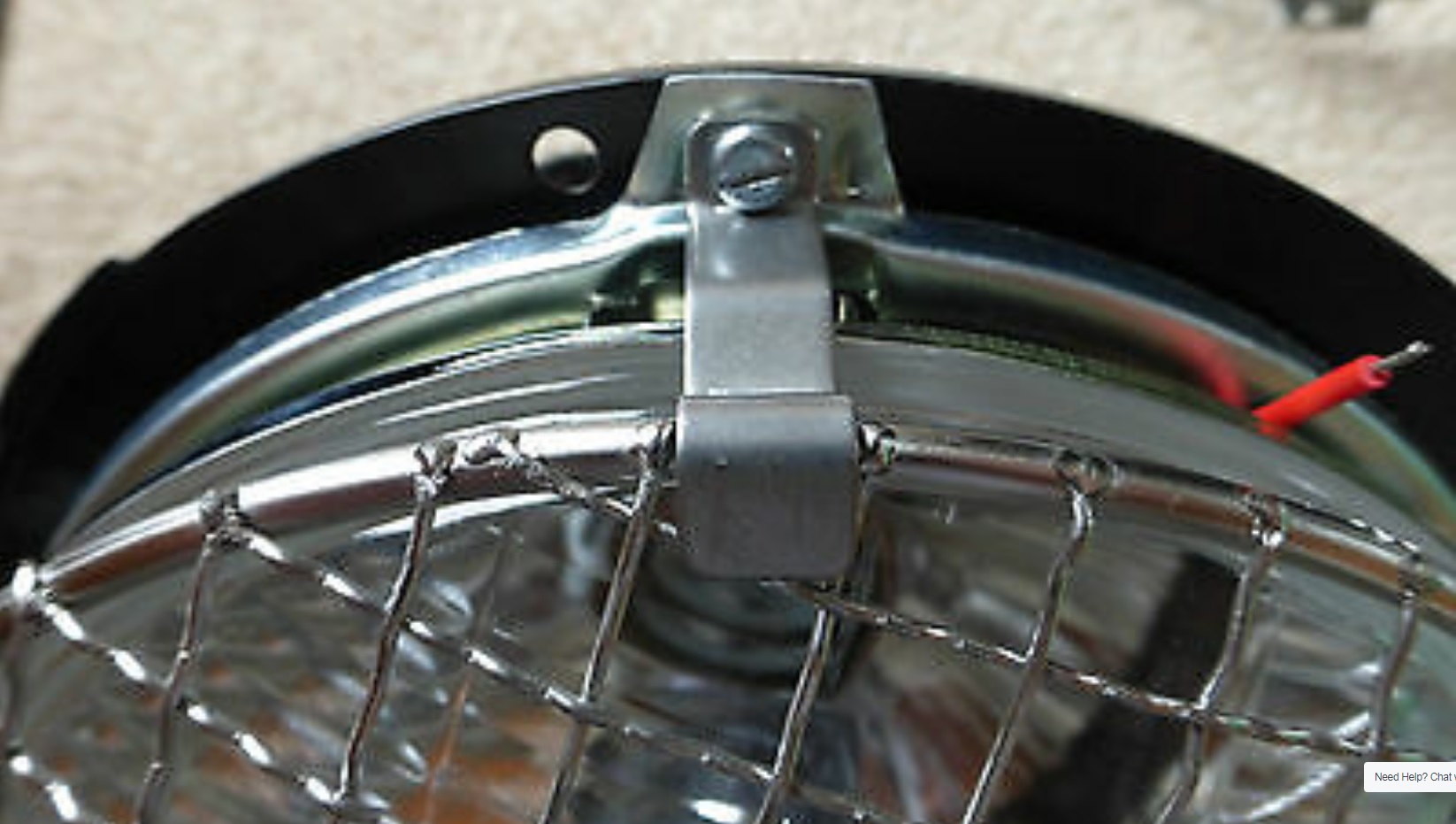 Stainless Steel Stone Guards For 7" Headlights/Headlamps H Bowers